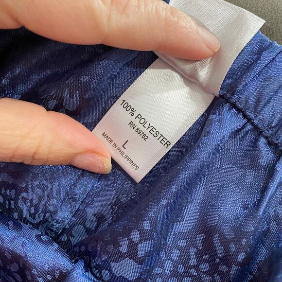 Natori Women's Blue Snake Print Drawstring Waist PJ Pants Size Large - Picture 5 of 10